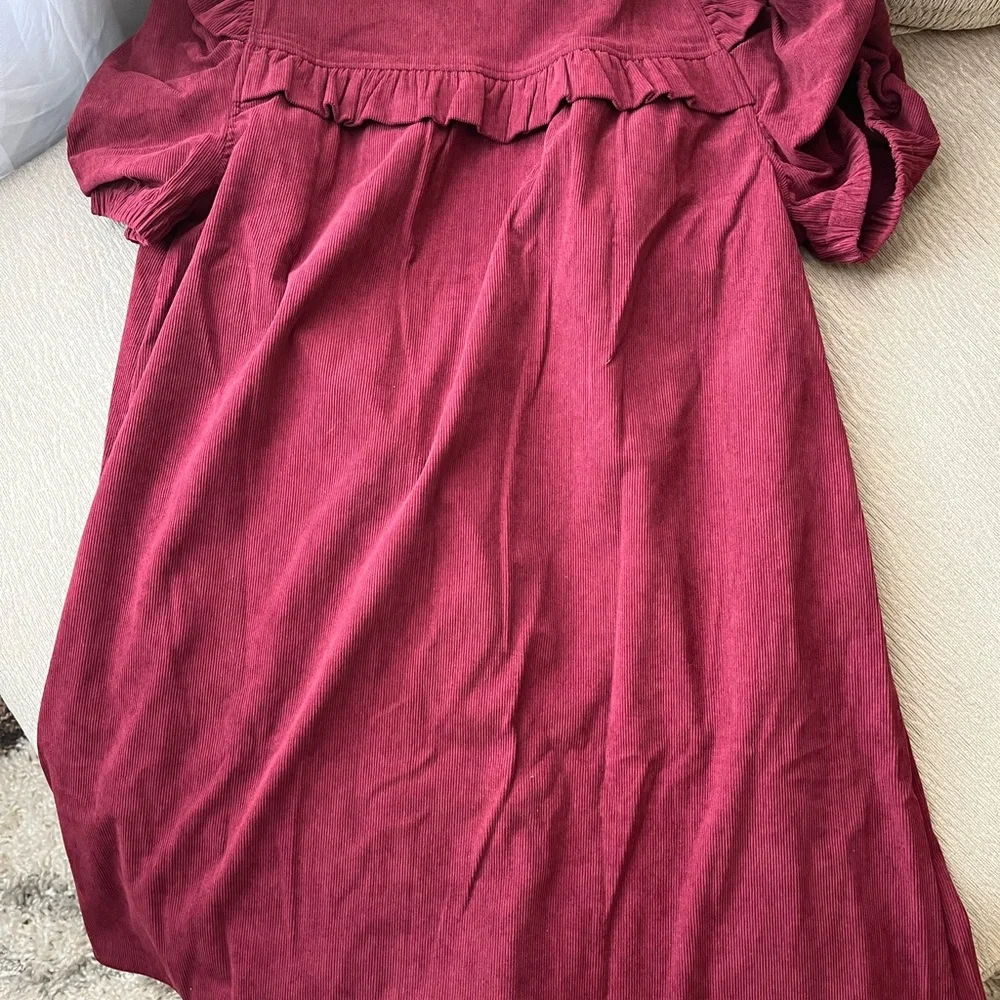 NWT Entro Maroon Long Sleeve Dress - Picture 6 of 8